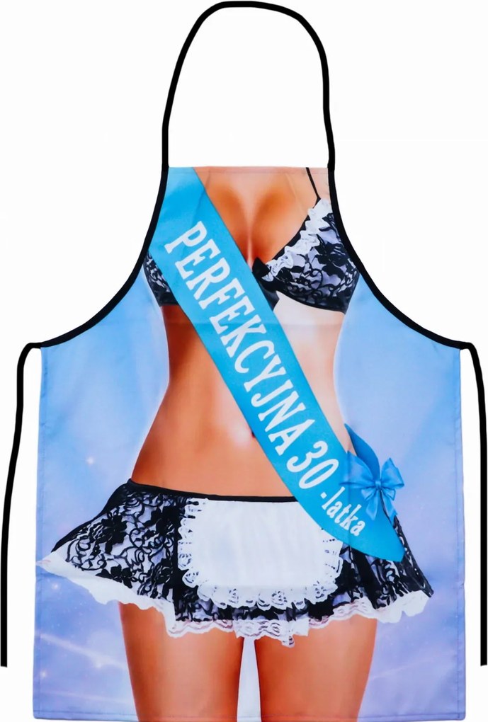 Vicces kötény 30. születésnapra, ajándék főnökasszonynak, nagynéninek, neki