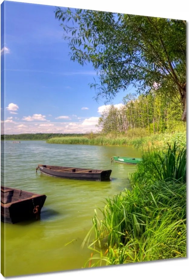 Vászonkép 70x100 Csónaktó Tájkép