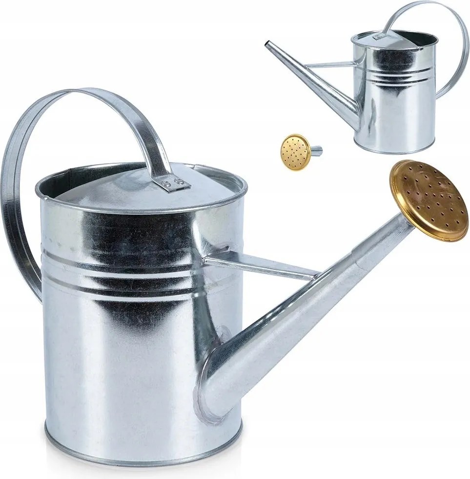 Fém kerti locsolókanna virágos növények öntözéséhez 1,9L