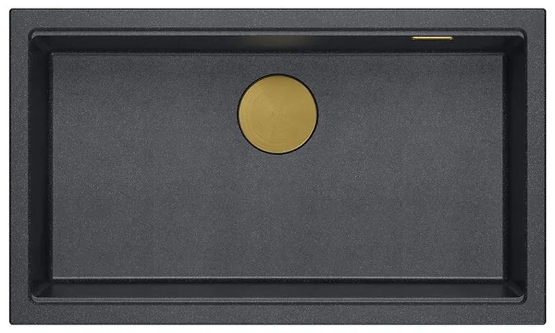 gránit mosogató Logan 110 Black Metallic