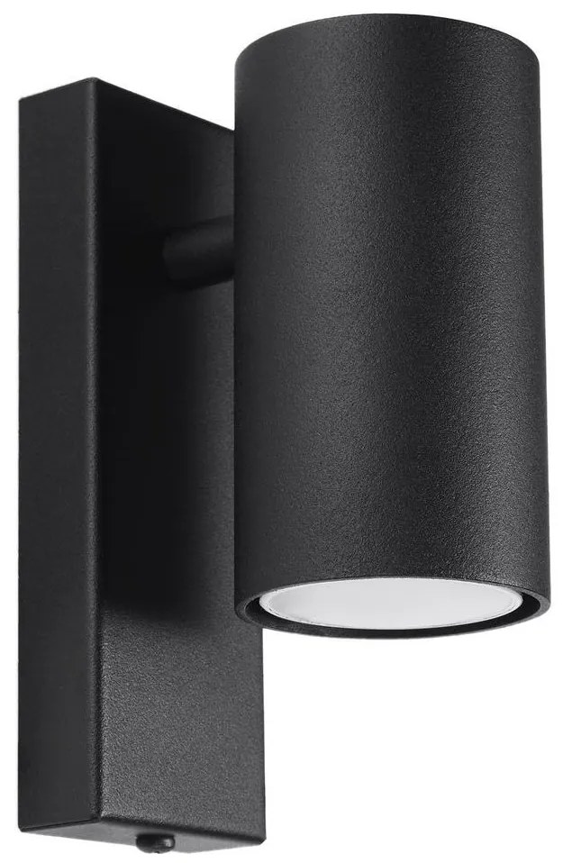 Sollux SL.1077 - Fali lámpa UTTI 1xGU10/40W/230V fekete