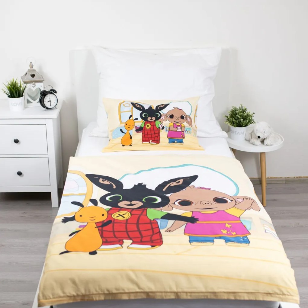Bing Playroom gyerek, ovis ágyneműhuzat 100×135cm, 40×60 cm