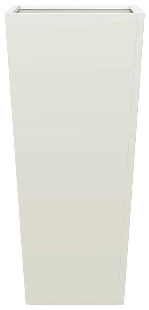 vidaXL 2 db fehér acél kerti növénytartó 35 x 35 x 75 cm