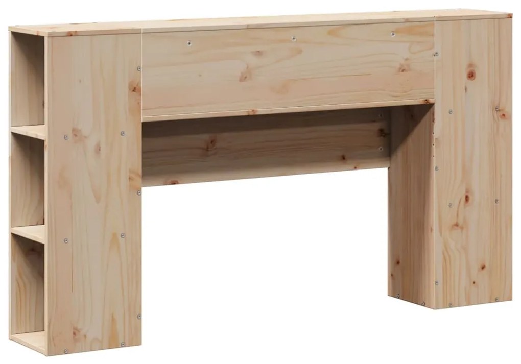 tömör fenyőfa fejtámla tárolóval 120 cm
