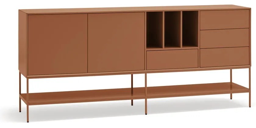 Téglavörös komód 220x98x45 cm Platt – Teulat