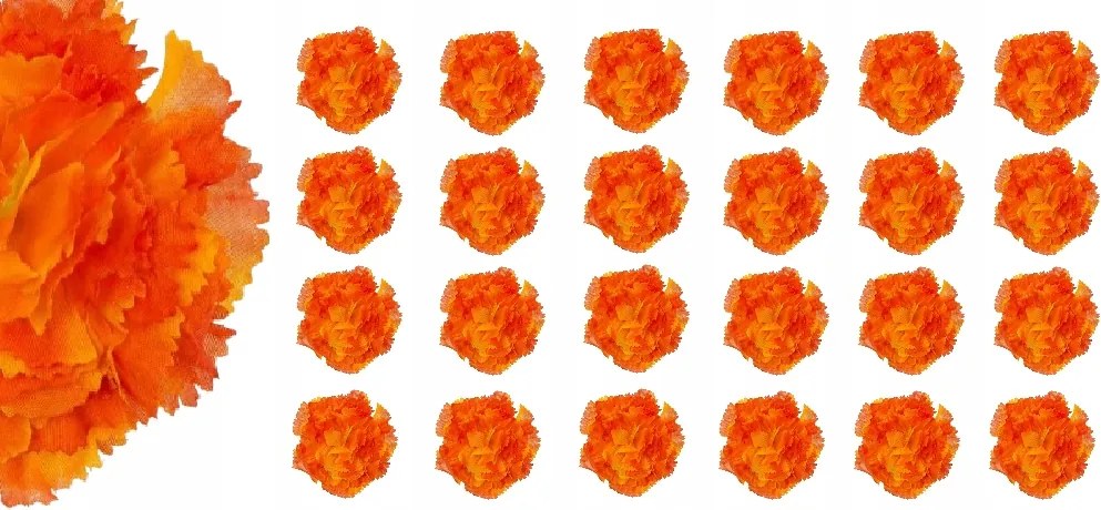 24x Virág Mesterséges Szegfű Termék nád kompozíció Mesterséges szegfű