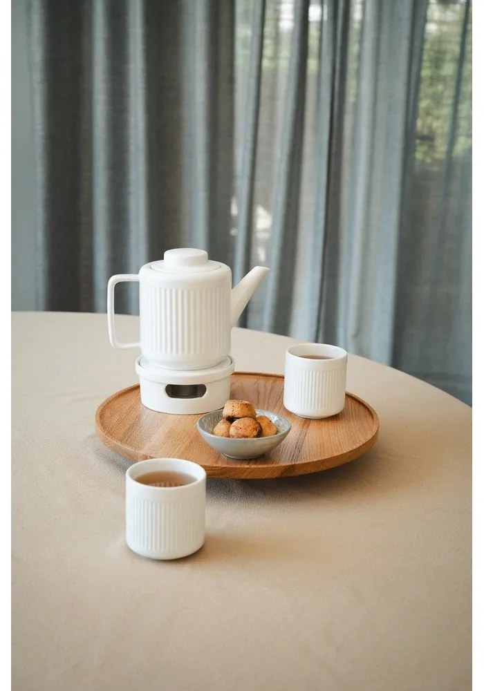 Fehér porcelán teáskanna szűrővel 1,2 l Skagen – Bredemeijer