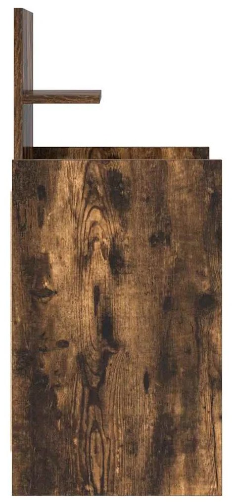2 db füstös tölgy színű éjjeliszekrények 2 fiókkal 38x34x80 cm