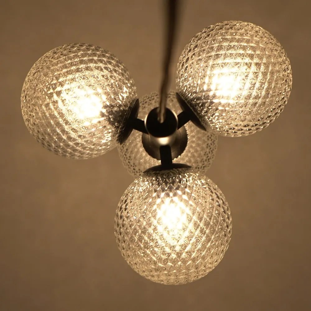 Musa fekete függőlámpa, magasság 120 cm - SULION