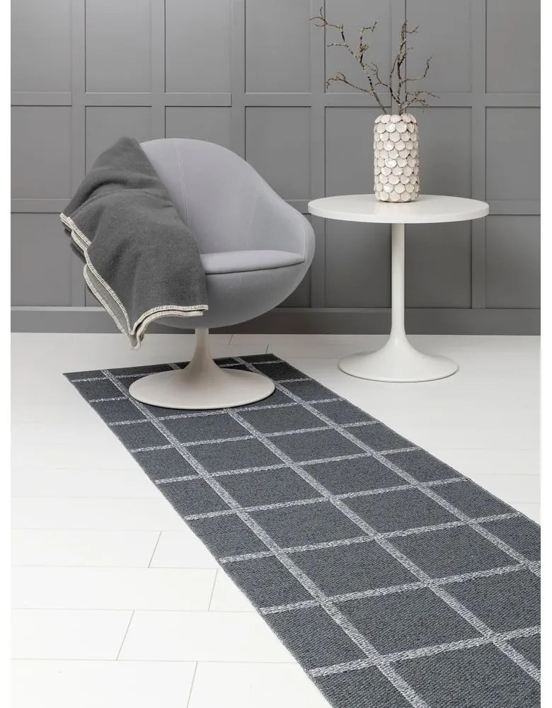 Antracitszürke kültéri-beltéri futószőnyeg 70x150 cm Ada Granit – Pappelina
