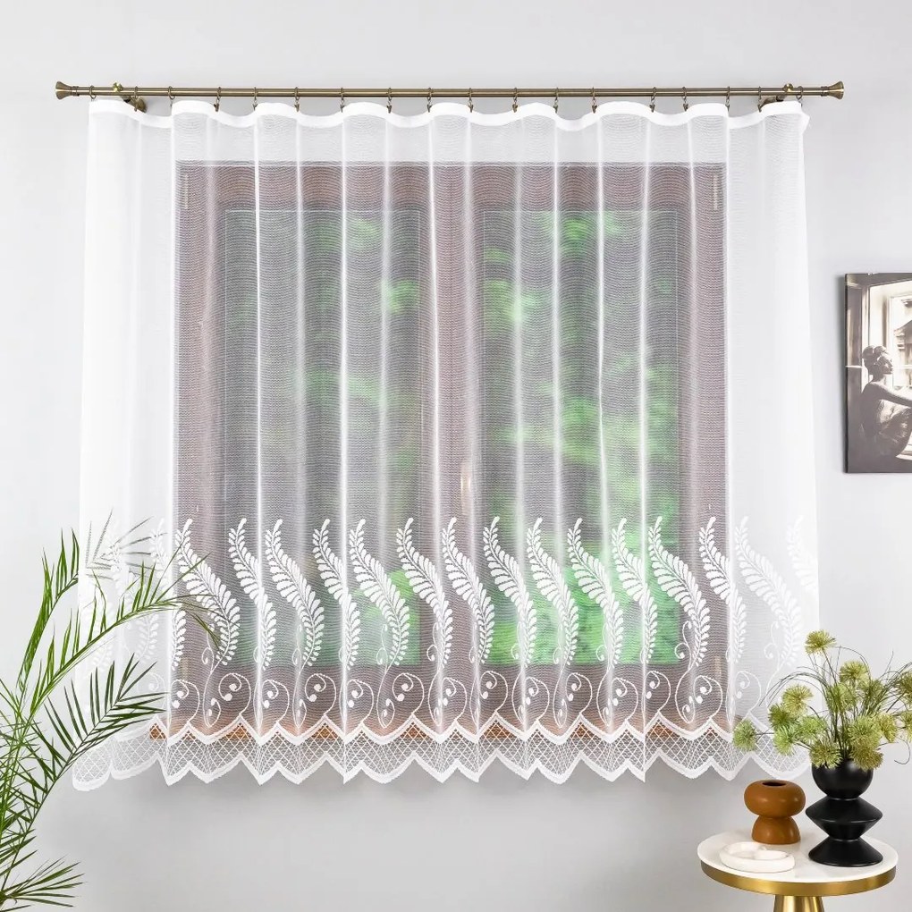 Kész Függöny Szalaggal, Rövid Páfrányok 25433 300X140