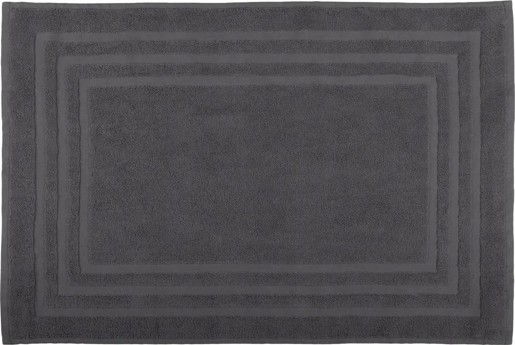 Fürdőszobaszőnyeg Lagune 45x70 cm antracit puha szőnyeg fürdőszobaszőnyeg