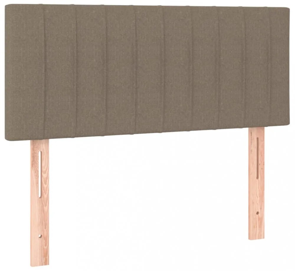 tópszínű szövet LED-es fejtámla 100x5x78/88 cm
