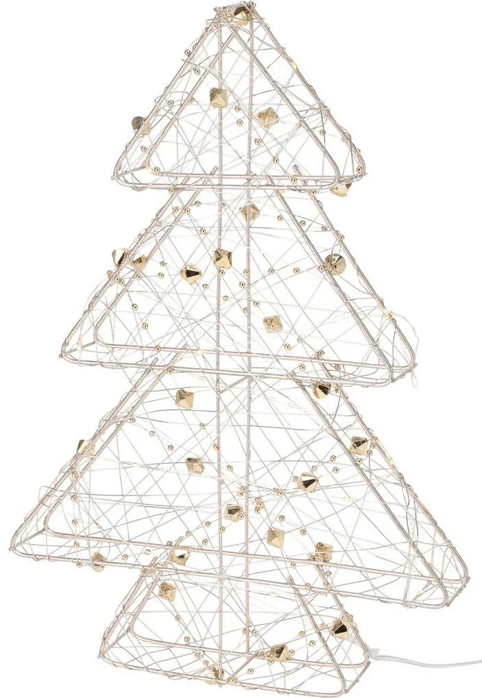 Goldwire karácsonyi LED fa arany, 21 x 30 cm