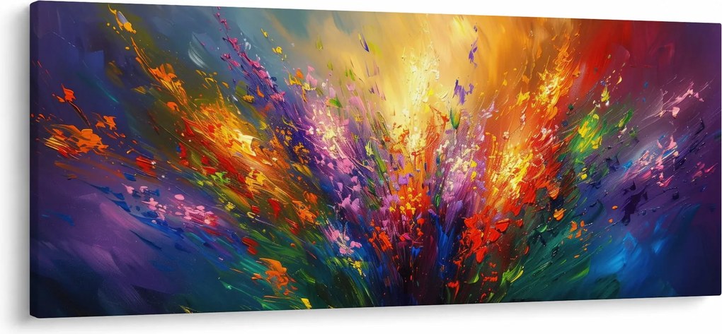 Kép - A virágok absztrakciója (120x50 cm)