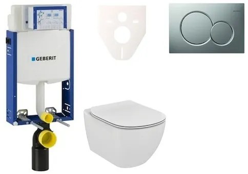 Fali WC szett Geberit befalazáshoz + Ideal Standard Tesi WC 110.302.00.5NF3