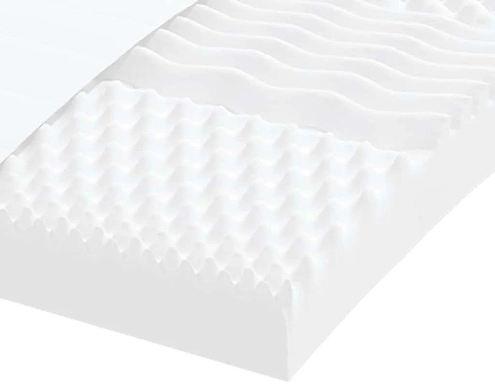 fehér 7 zónás 20 ILD keménységű habmatrac 80 x 220 cm