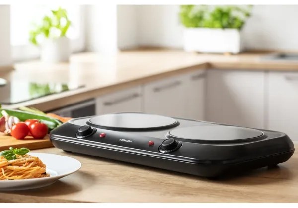 Sencor - Dupla üvegkerámia főzőlap 2400W/230V