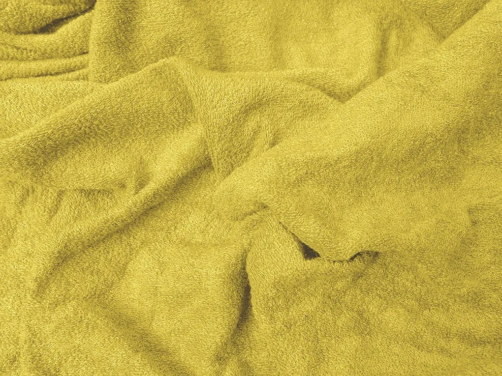 Frottír sárga lepedő EXCLUSIVE 160x200 cm