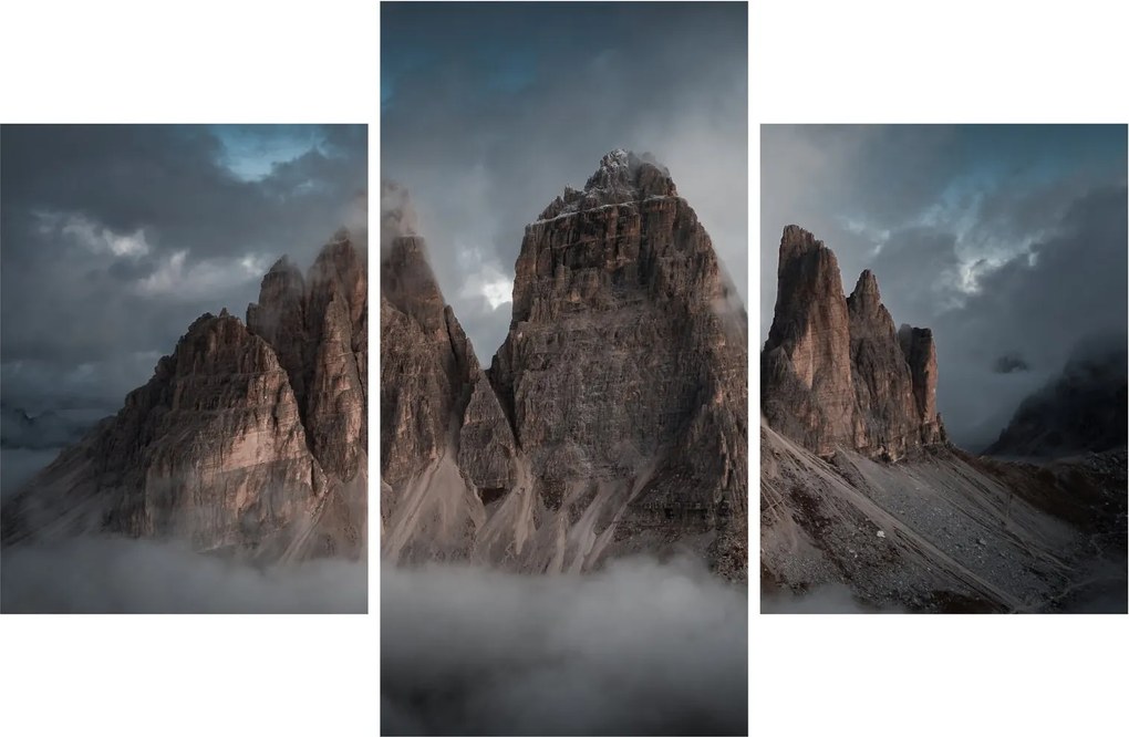 Kép - Három fogak, olasz Dolomitok (90x60 cm)