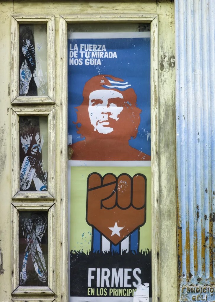 Poszter 50x70cm Che Guevary poszter az ablakon, Assaf Frank