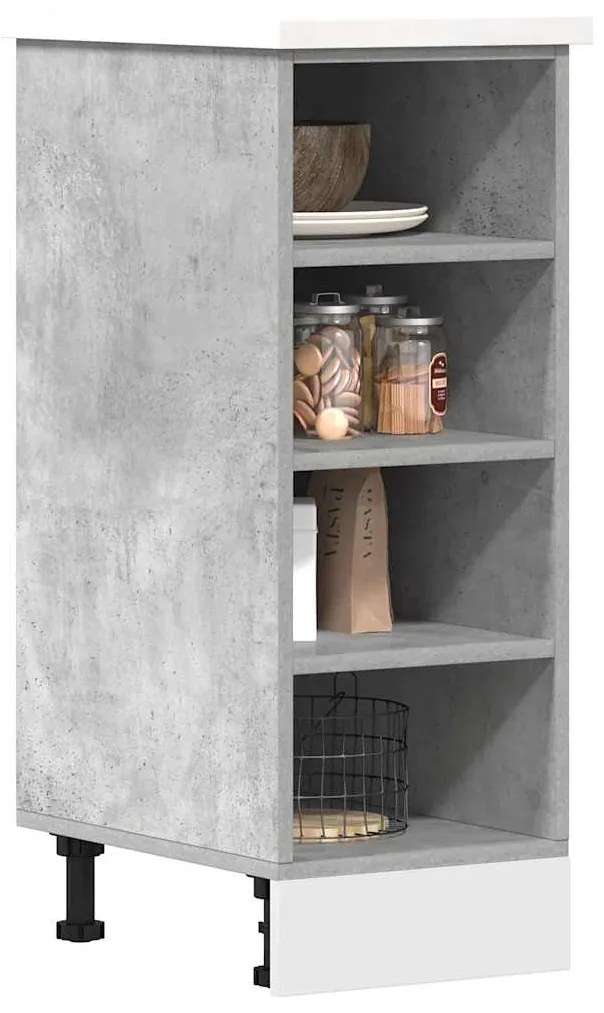 “Riga” betonszürke szerelt fa alsószekrény 30x44,5x81,5 cm