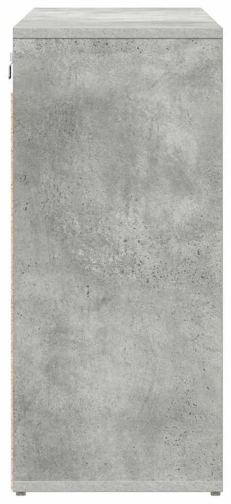 Cipősszekrény polcokkal Beton szürke 103 x 30 x 67 cm Faanyag
