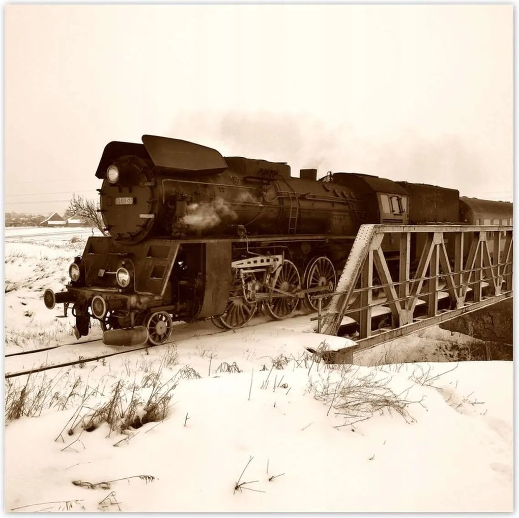 Poszterek 100x100 Gőzmozdony Ol 49-59 Wolsztyn