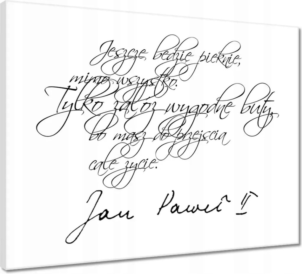 Vászonkép 50x40 II. János Pál Idézetek JP2