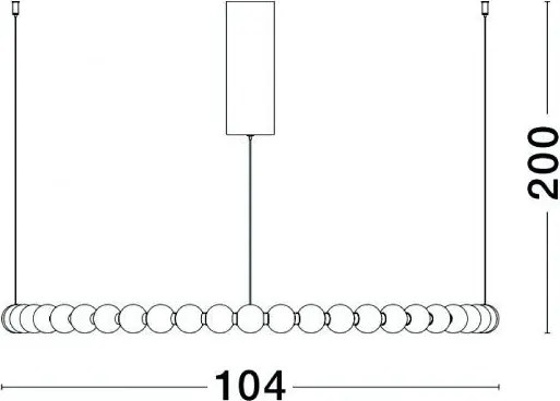 NOVALUCE 9695232 PERLA Modern Led Függesztett Lámpa LED IP20