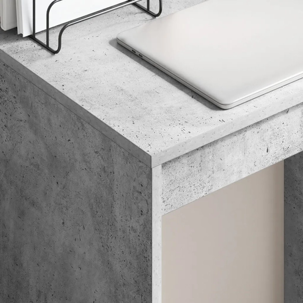 Íróasztal Beton szürke Forgácslap 60 x 40 x 76 cm Íróasztal