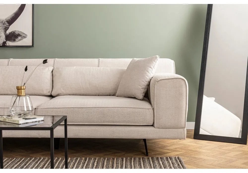 Jivago világosbézs sarokkanapé, bal oldali - Artie