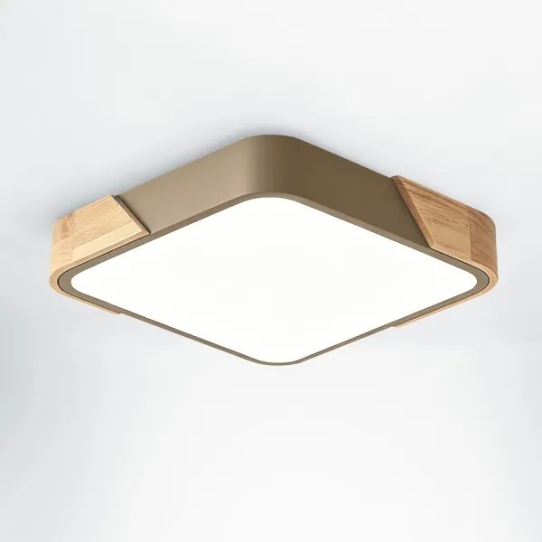 BRILAGI - LED mennyezeti lámpa PILANA SQUARE LED/24W/230V tölgy/bézs 32x32 cm