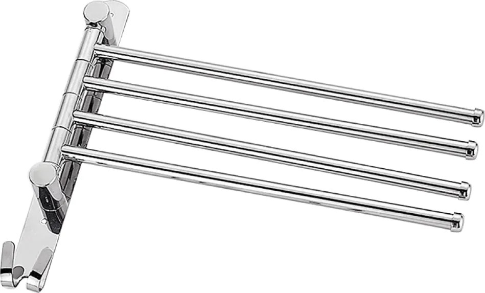 Törülközőtartó, ezüst, HOLDER