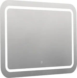 Lekerekített tükör 100x70 cm LED világítással, fűtőfólia, érzékelő állítható hőmérséklettel 2700-6500K, IP44 ZIL10070KTLEDS