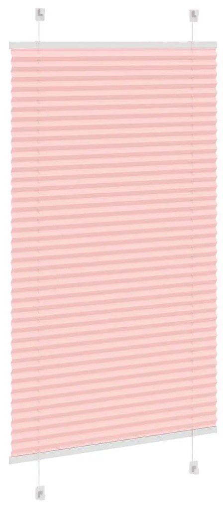 pliszírozott redőny rózsaszín 75x100 cm szövetszélesség 74,4 cm