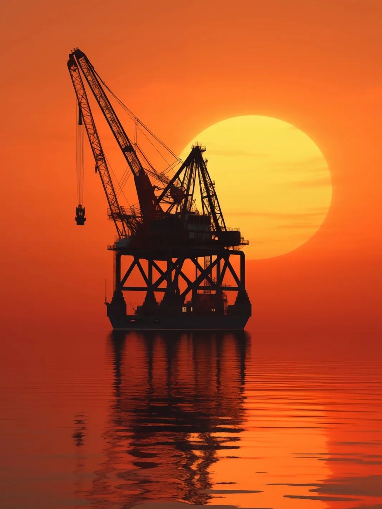 Poszter 60x80cm Sziluett Ipar