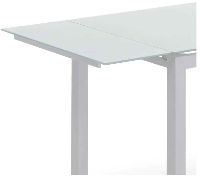 Bővíthető étkezőasztal üveg asztallappal 70x110 cm Fast – Tomasucci