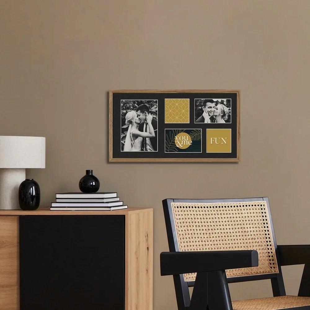 Képkeret 29x53 cm Kyoto Black – Styler