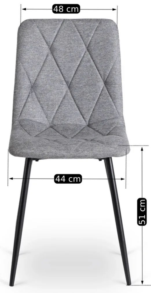 Krzesło ROBIN 2 Szare