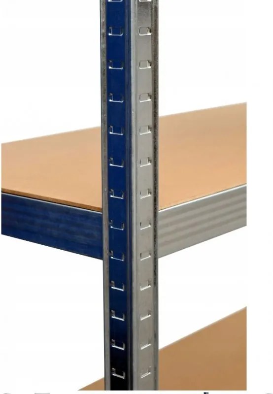 Álló polc, fém, 180X90X40, 175 kg / polc