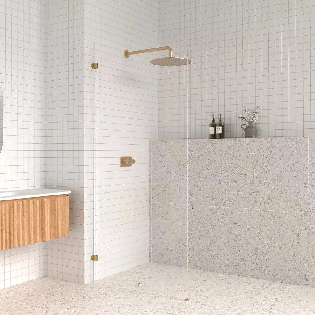 AREZZO design CLEAR walk-in zuhanyfal, átlátszó 900x2000