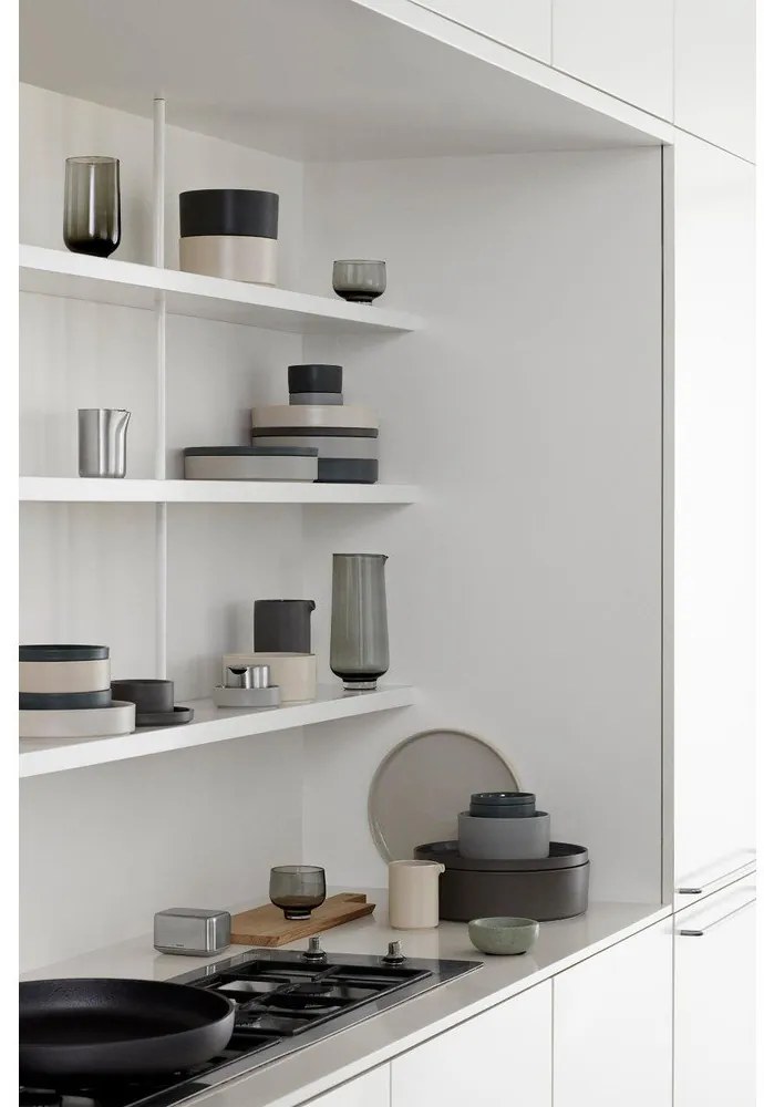 Pilar sötétzöld kerámia szervírozó tányér - Blomus