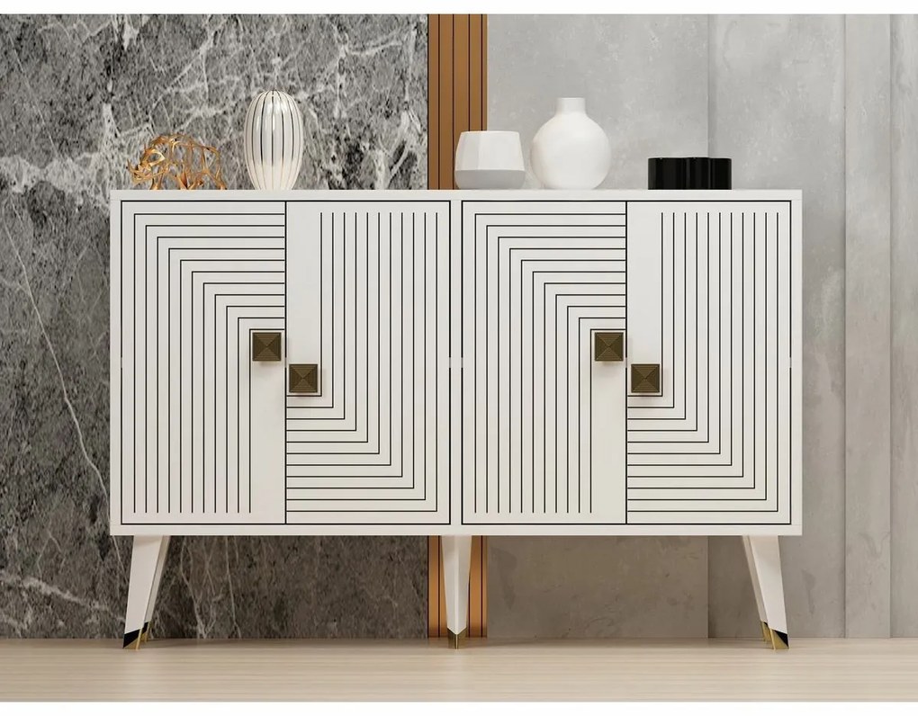 Ahart White and Gold szekrény