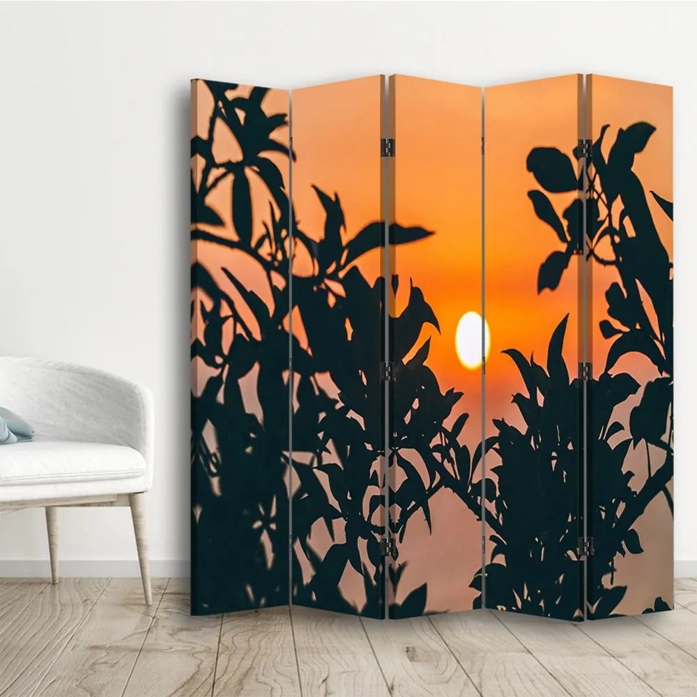 Gario Paraván Narancssárga naplemente Méret: 180 x 170 cm, Kivitelezés: Klasszikus paraván