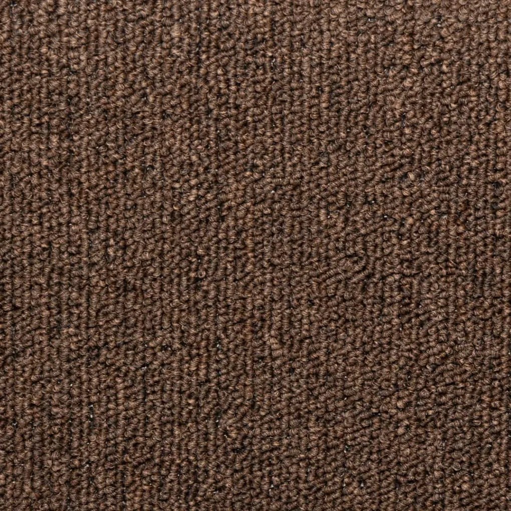 15 db lépcsőszőnyeg, barna, téglalap alakú széllel, 65 x 21 x 4 cm