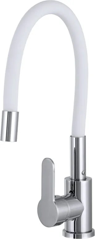 Gamma Flex 2000 Mosogató Álló Design Csaptelep - Rugalmas, Fehér/Króm