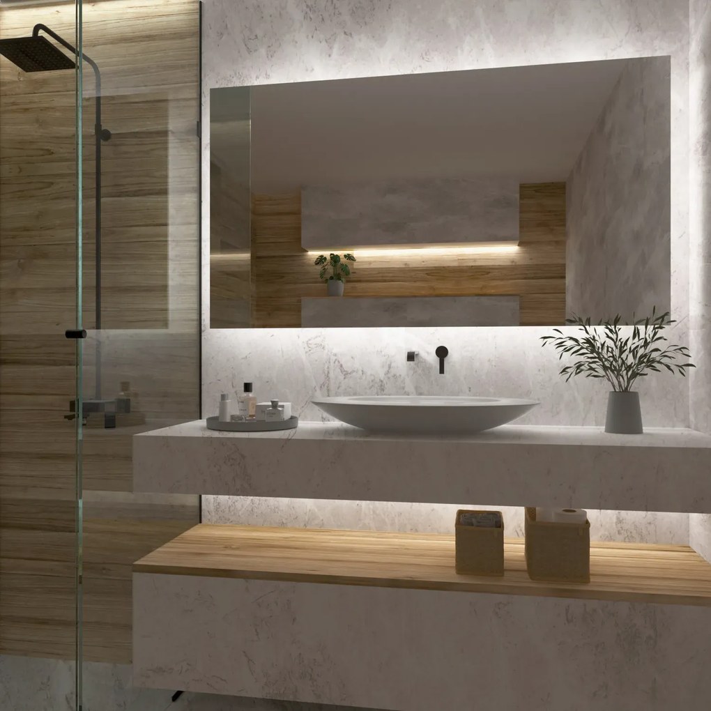 Tükör LED világítással F4