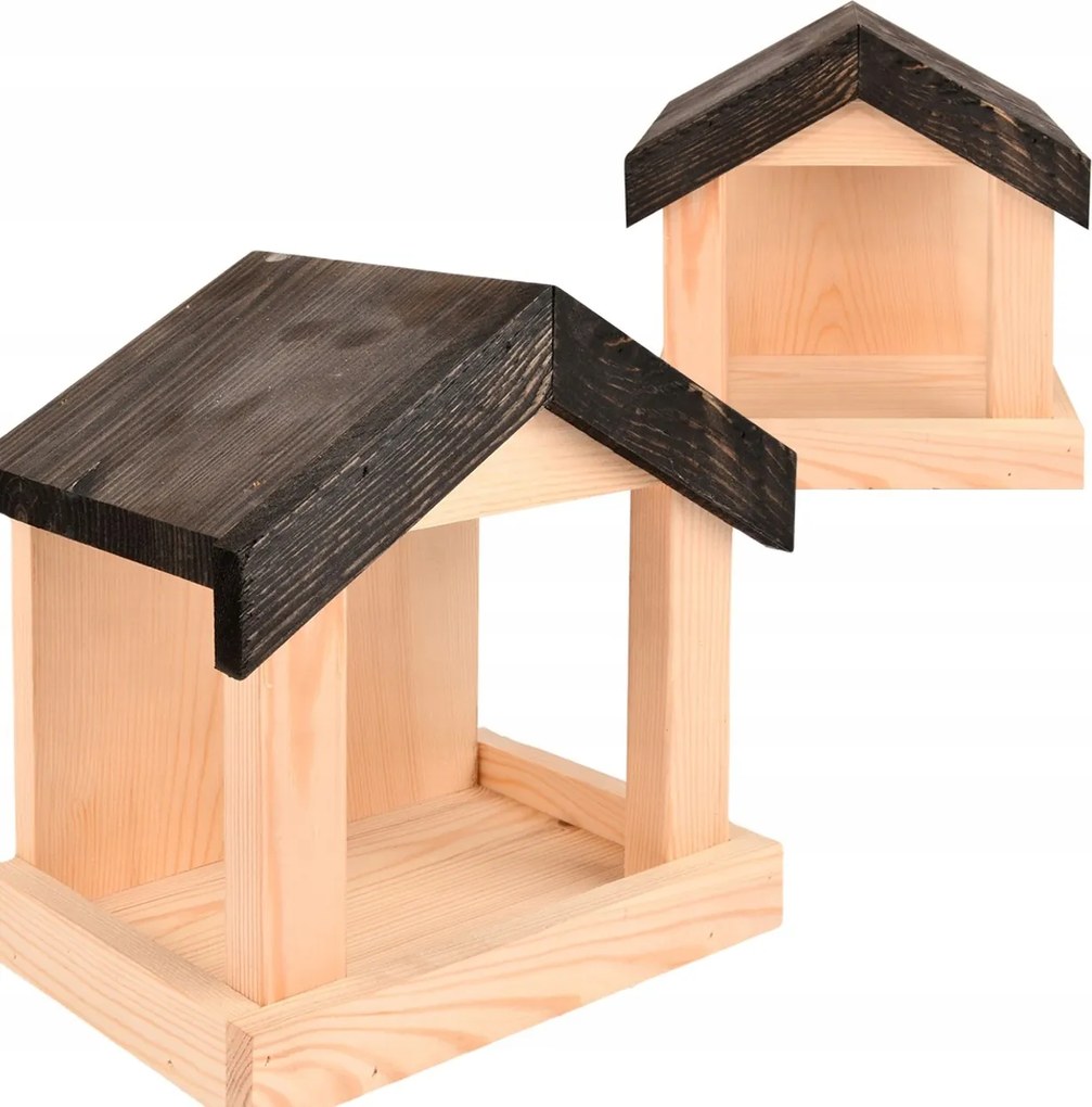 Madáretető fa fali bódé házikó h23cm Esschert Design Öko