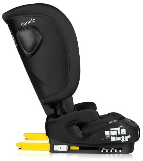 Lionelo - Összecsukható autósülés NELLY i-Size 76-150 cm Fekete karbon